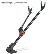 Podpórka wędkarska maks rozstaw  2.4m - czarna 