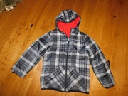 Gruba dwustronna kurtka z kapturem COLUMBIA 10- 12 lat