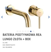 Bateria podtynkowa REA lungo l.gold złota + box, korek gratis