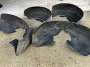 Nadkola oryginalne welurowe Porsche Cayenne 2018 3.0TDI 92A polift 7p5