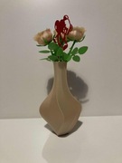 PROMOCJA - Walentynki – Wazon z 3 Różami i Misiem – prezent premium