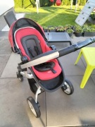 wózek Graco Symbio Chili Red + 2 x baza do fotelika