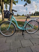 Rower miejski z koszyczkiem