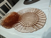 Talerze Cora różowe 6+1 Ząbkowice 