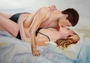 Obraz olejny, 100x70 cm