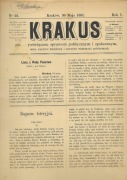 KRAKUS, nr 22, rok 1891 r.