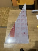 Poliwęglan lity przezroczysty gr 15mm trójkąt odpad po produkcji