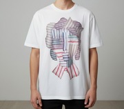 Biały t-shirt od projektanta, Nicholas Nybro, Icons SS16, 100% bawełna