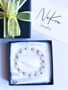 Bransoletka z Kwarcu Różowego i Hematytu