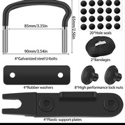 Uchwyty cybanty do boxa dachowego