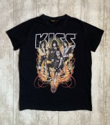 Koszulka Bawełniana Czarna KISS Rock Band Nadruk XL Unisex Unikat Idealna !