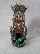 Wieża do kości Dice tower RPG Ręcznie malowana Orc Twierdza Orków Gra plans