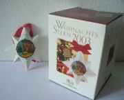 Porcelanowa gwiazda na choinkę Hutschenreuther 2003