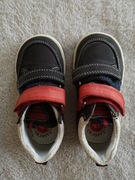 Granatowe eleganckie skórzane buty sportowe na rzepy Lasocki 21 skóra