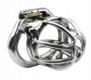 Stalowy pas cnoty Chastity klatka na penisa dilator stalowy Oring 57mm 