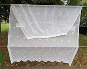 1x Firanka 107-194 x 250 - góra ściągnięta