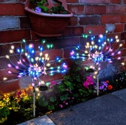 LAMPA SOLARNA FAJERWERKI Led drzewko dmuchawiec Wielokolorowe Ogród 1 szt.