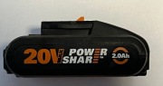 Akumulator bateria do elektronarzędzi Worx WA3551 2.0 Ah 20 V power szare