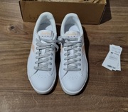 _ Diadora _ adidasy sportowe biało-morelowe złoto-srebrne dodatki 40