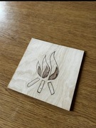 Tabliczka Watra Wędrownicza Handmade 