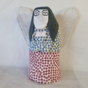 rzeźba ludowa ANIOŁ - Jan Mika 29 cm