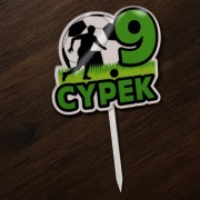 Topper Piłka Nożna / Piłkarz - Personalizowany (Imię + Cyfra)