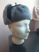 Czapka uszanka uszatka PRL robotnicza rozmiar 55
