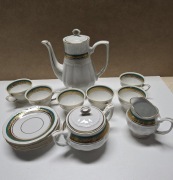 Zestaw kawowy, porcelana z Bogucic.