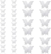 4 x Girlanda 2,8 m Białe motylki 3D Komunia-Chrzest-Urodziny