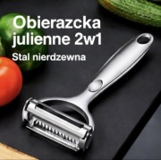 Obieraczka julienne 2w1 stal nierdzewna warzywa