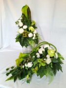 Kompozycja Nagrobna Komplet na Grób Róża Kalia Kalla Eustoma model N85