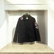 Kurtka damska George z haftem kwiatowym, styl marynarki, r. 42