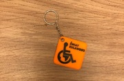 Breloczek do kluczy świat kulawego pomarańczowy 