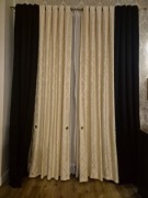 Zasłony ecry przelotki 140x310