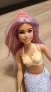 Barbie syrena z fioletowymi włosami