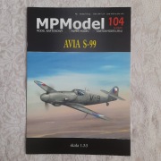 Samolot myśliwski Avia S-99, 1:33, wyd. MPModel, stan bardzo dobry