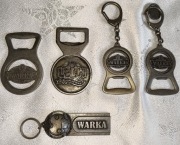 5 sztuk otwieraczy do piwa Lech i Warka 