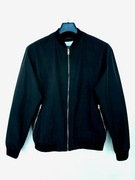 Pull & Bear kurtka rozsuwana wiatrówka bomberka czarna