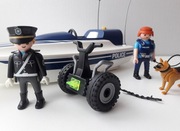 Playmobil Policja motorówka hulajnoga i inne.