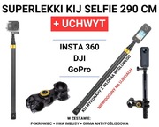 Superlekki kijek do selfie 290 cm + UCHWYT (Insta 360, Gopro, DJI)