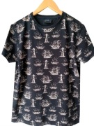 Diverse męska letnia koszulka t-shirt M bawełna granat marine