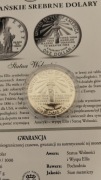 USA 1 Dolar 1986 to Statua Wolności srebro z certyfikatem 