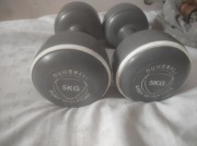 Body Sculpture Unisex's BW108-10 Dumbbells, Grey, 2x5KG