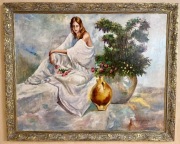 Ogromny obraz olejny K. Pasternak jak reprodukcja Blancos Jose Royo