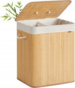 Kosz wolnostojący na pranie Songmics 120l beżowy