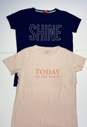 T-shirt zestaw 2 szt r158/164 dziecięcy dziewczyny