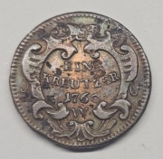 1 Krajcar z 1760, Austria, Franciszek I, Mennica w Wiedniu