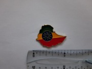Magnes na lodówkę - 402g. ETIOPIA Afryka Metalowa mapa