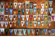 Proporczyki małe PTTK herby miast i miejsca Polski 66 szt.