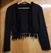 Czarne bolerko z frędzelkami M